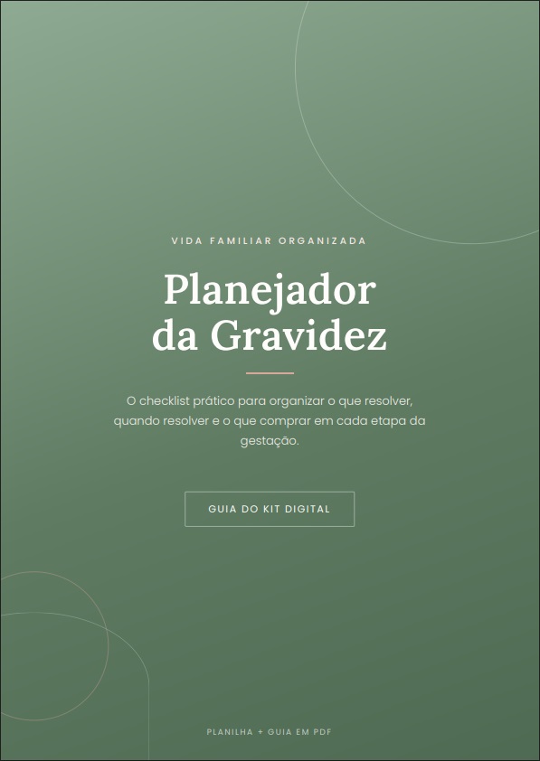 Capa do Guia em PDF do Planejador da Gravidez